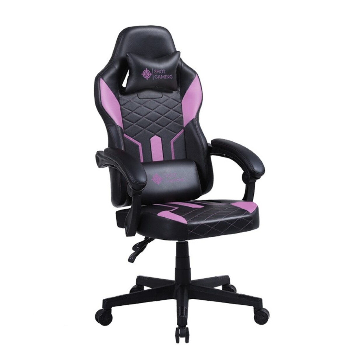 SILLA GAMER SHOT- HAVOC COLOR ROSA Y NEGRO 