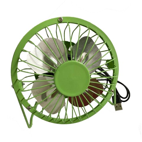 Ventilador Metálico Usb 4" VERDE