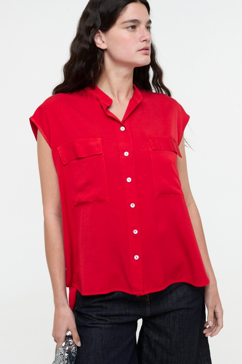 CAMISA SIN MANGAS Rojo
