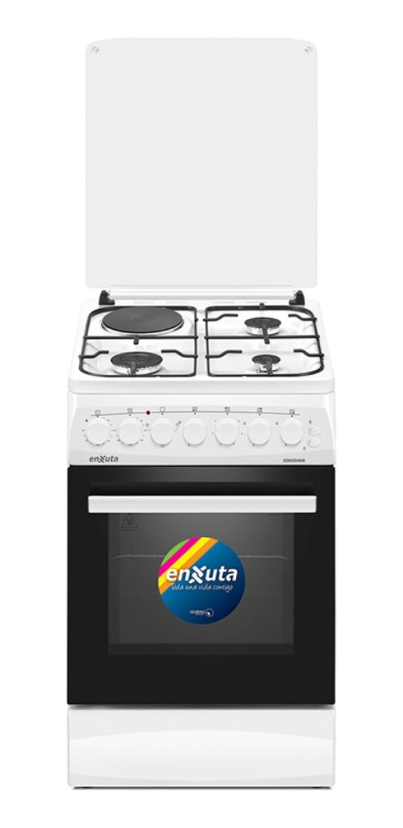 COCINA 3 HORNALLAS 1 DISCO ELECTRICO INOX 50X60 ENXUTA EUROPEA 