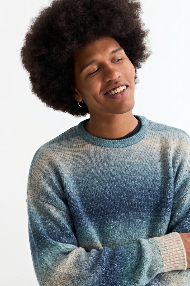 Sweater degradé AZUL