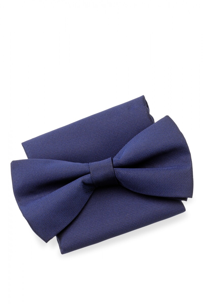 Moña con pañuelo Azul Marino