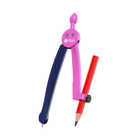 Compas Filgo con Lapiz Rosado