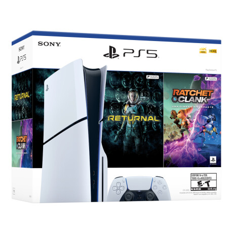 Sony - Consola PS5 Ratchet Clank + Returnal - Amd Ryzen Zen 2. Ram 16GB / Ssd 825GB. Wifi. Bluetoo 001