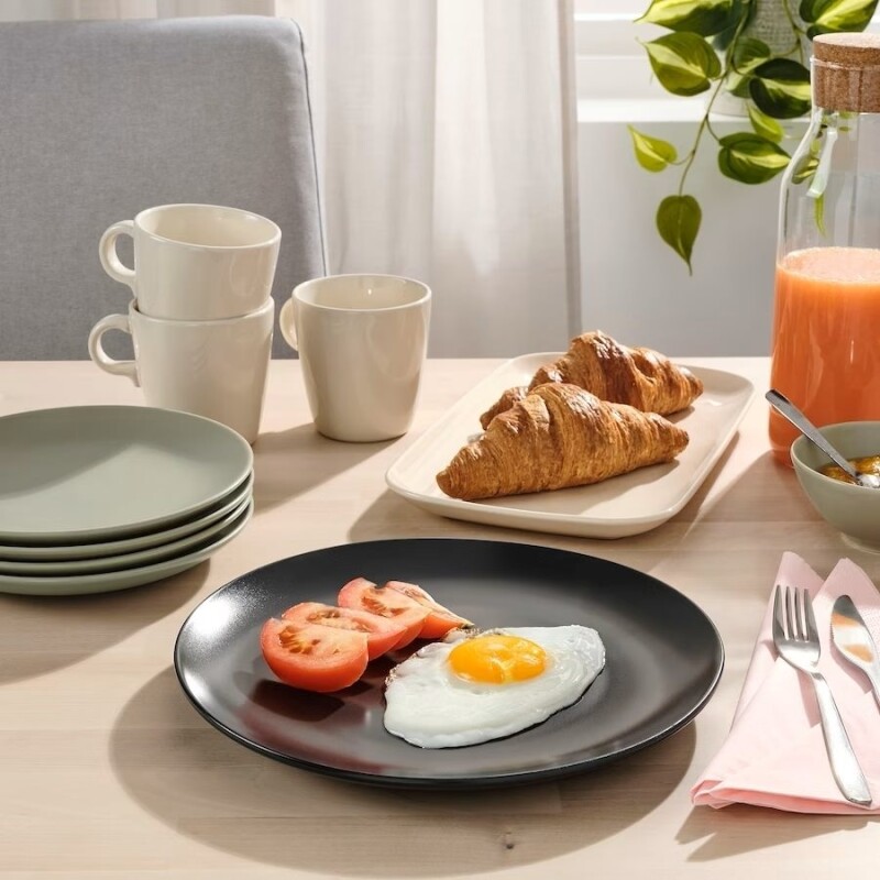 PLATO DE POSTRE CERAMICA D20CM IBIZA NEGRO PLATO DE POSTRE CERAMICA D20CM IBIZA NEGRO