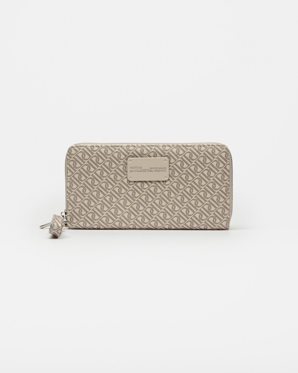 Billetera Monogram en efecto cuero Natural