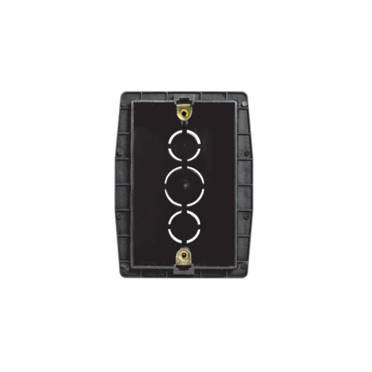 CAJA PLASTICA DE EMBUTIR NEGRA AUTORROSCANTE Caja Plastica De Embutir Negra Autorroscante