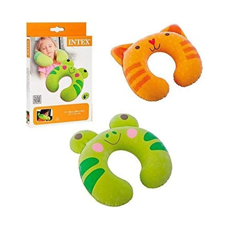 INTEX ALMOHADA INFLABLE DE VIAJE PARA NIÑO DISEÑO DE ANIMALES Intex Almohada Inflable De Viaje Para Niño Diseño De Animales