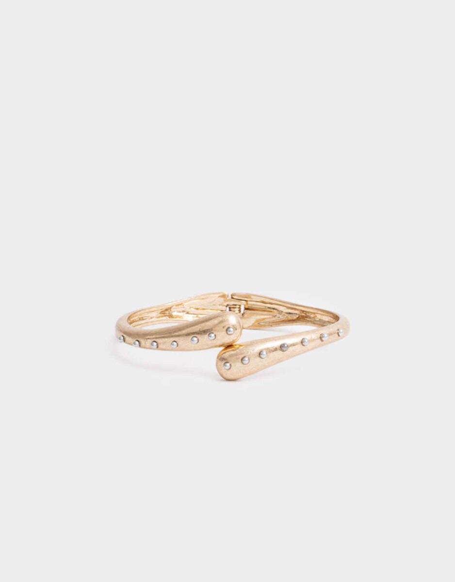 Pulsera Flexible De Hilo - Dorado 