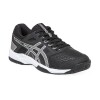 Zapatillas Championes De Tenis Deportivos Para Hombre Asics Gel-Backhand Negro y Plateado