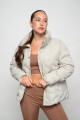 Campera puffy umbro con capucha Beige