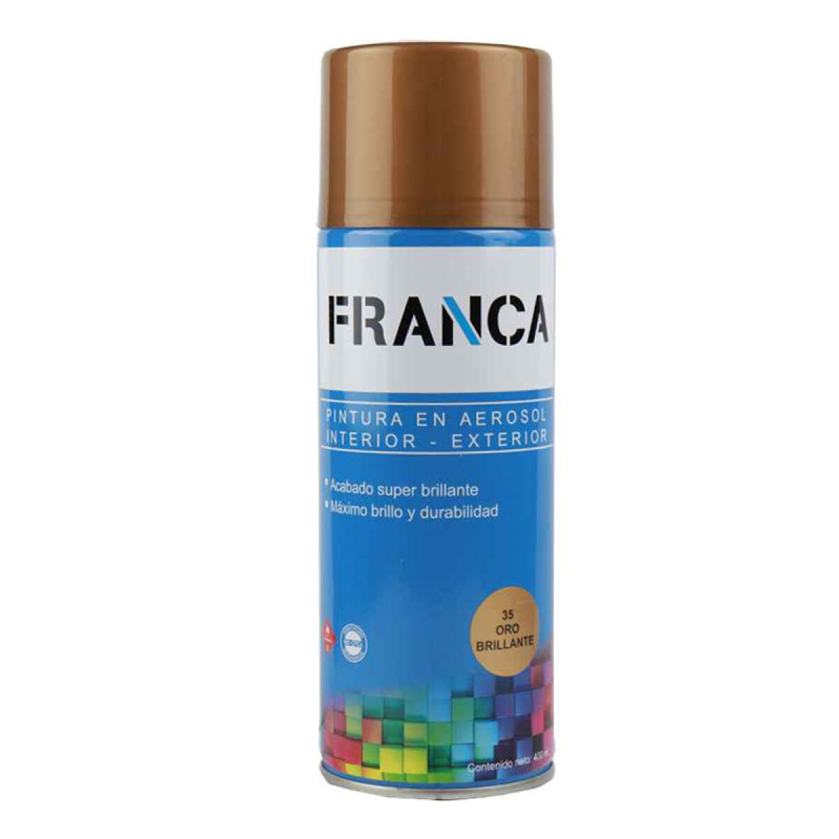 ESMALTE AEROSOL 400ML ORO BRILLANTE REF.35 FRANCA ++ - N/a 