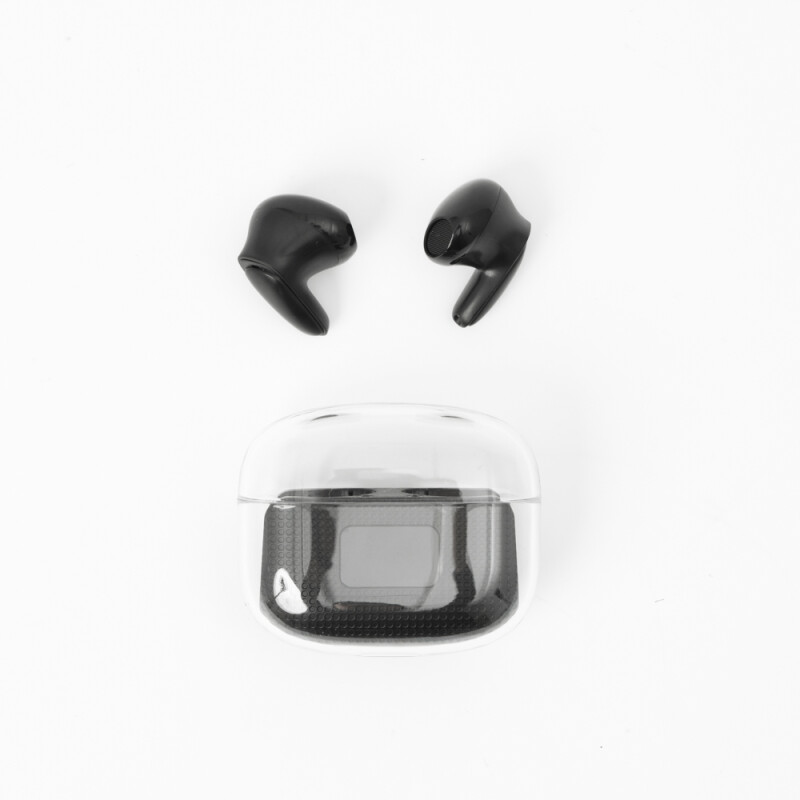 Auriculares bluetooth F10 con display en estuche Negro Auriculares bluetooth F10 con display en estuche Negro