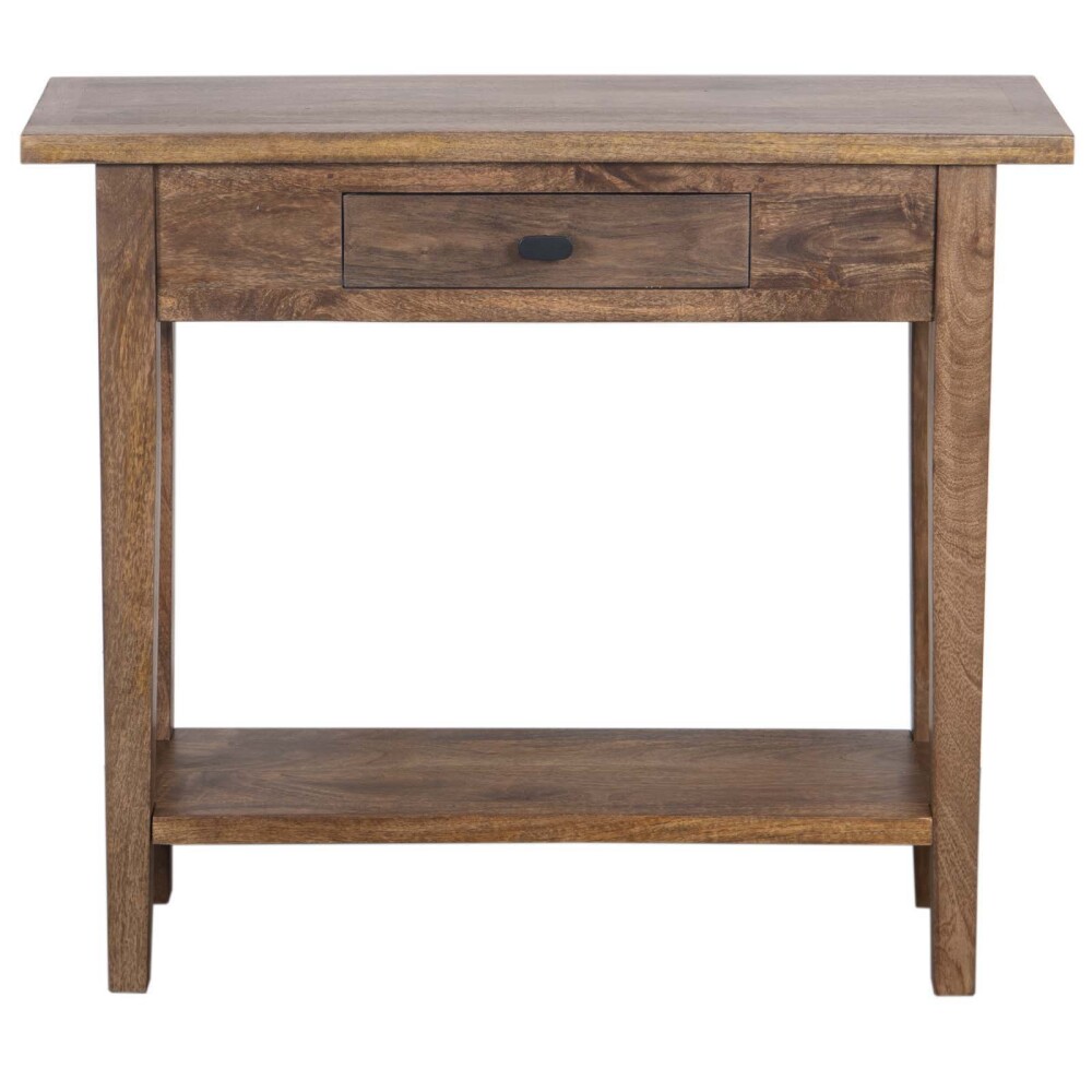 CONSOLA MDF-Y-MADERA MARRON RETRO CASTAÑO