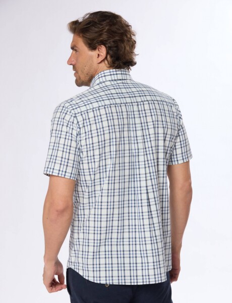 CAMISA SPORT A CUADROS Azul