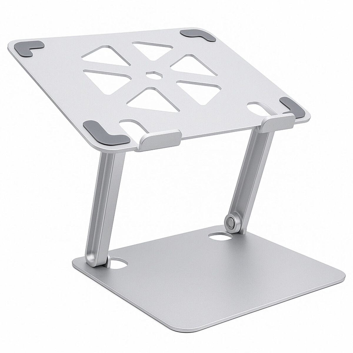 Soporte Base Alzador Acero Regulable Para Macbook Notebook - Color Gris 