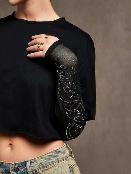 REMERA TEXAS NEGRO
