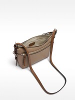Bolso Bandolera Con Bolsillo Exterior taupe