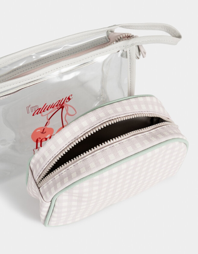 Porta Cosméticos Set De Portacosméticos - Estampado Escoces