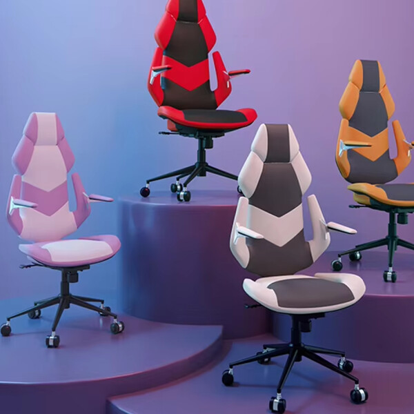 Silla De Oficina Reclinable Con Apoya Brazos (violeta/blanco) SILLA GAMER PL VIOLETA/BLANCO