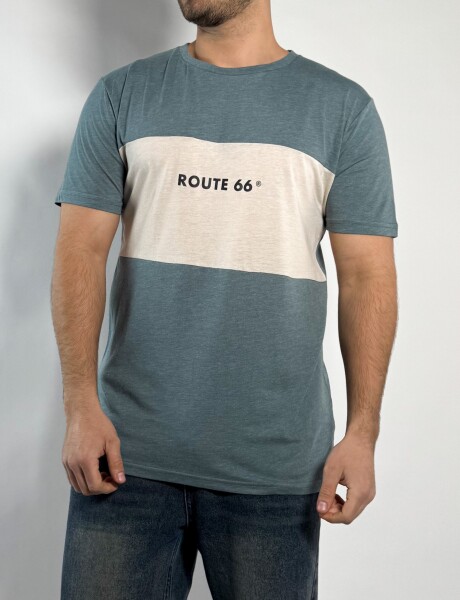 Remera combinada Loras Pistacho