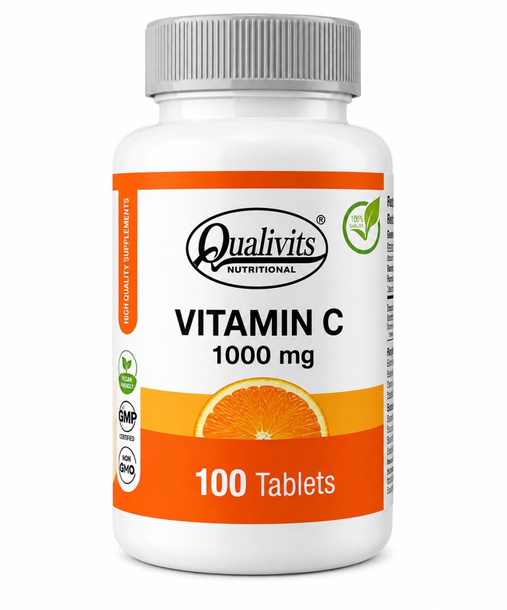 Vitamina C 1000 mg | 100 Tabletas - Qualivits 