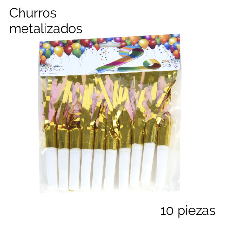 Churros Metalizados X 10 Unidades Churros Metalizados X 10 Unidades