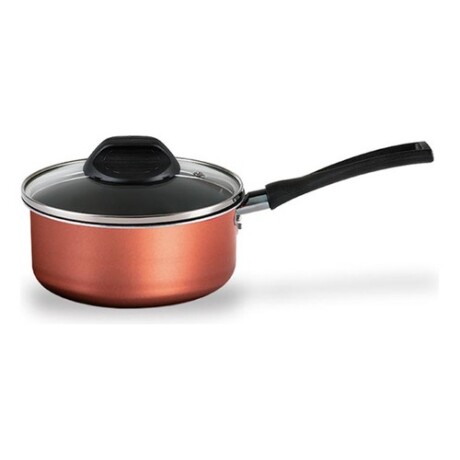 Cacerola en aluminio con tapa de vidrio 20cm 2.5L Brinox - Línea Clove Cobre Cacerola en aluminio con tapa de vidrio 20cm 2.5L Brinox - Línea Clove Cobre