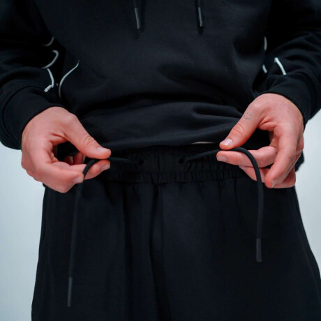 Pantalón Piping De Hombre Negro