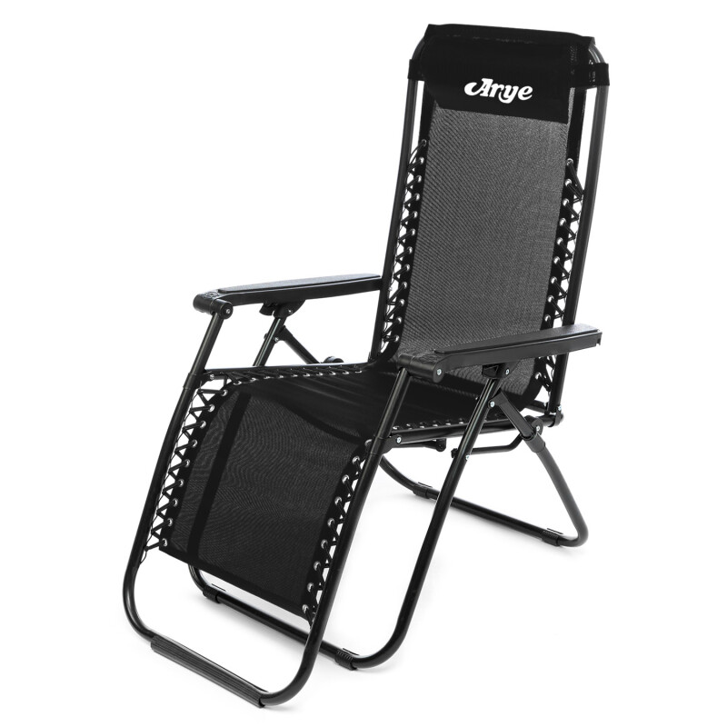 Reposera Silla Camastro Plegable Arye Confort Negro