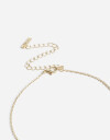 Cadena Corta con Dije Letras Cadena Con Dije Inicial P - Dorado