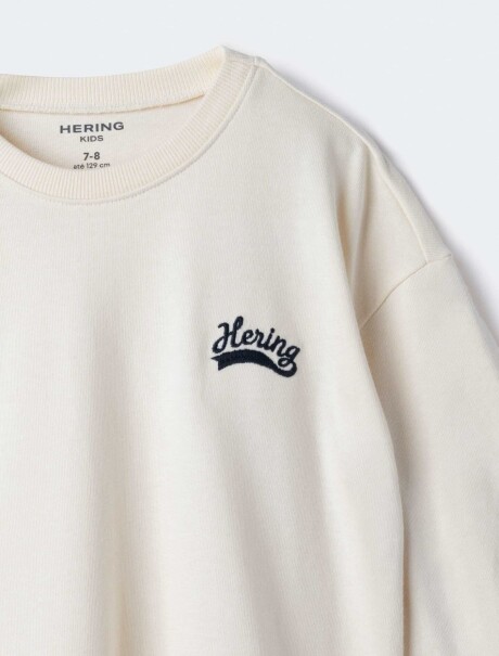 BUZO INFANTIL CON ESTAMPA - VERDE BLANCO