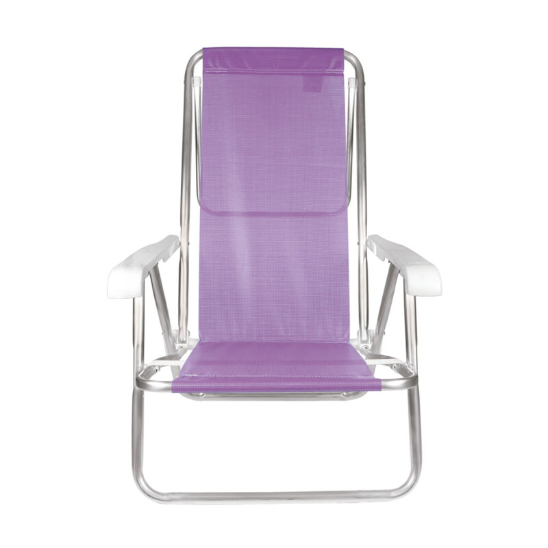 Set X 2 Sillas Reclinables 8 Pos. Alum. Sannet VIOLETA