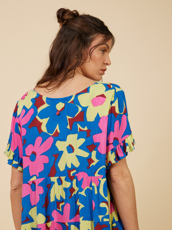 VESTIDO CORTO REBA RUSTY Rosado