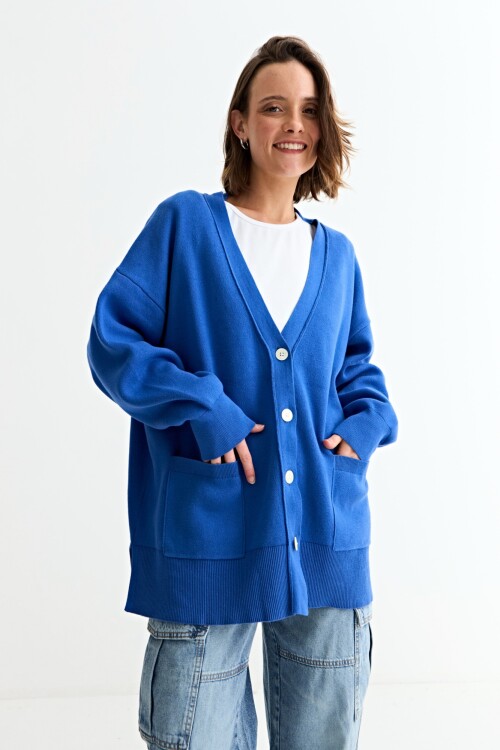 Cardigan oversized AZUL