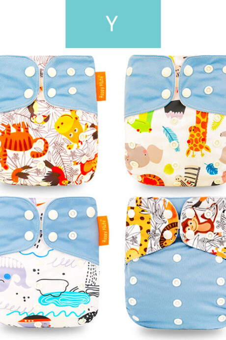 Pack X 8 Pañales Reutilizable Ecológico Algodón + 8 Insertos de algodón set x 8 3