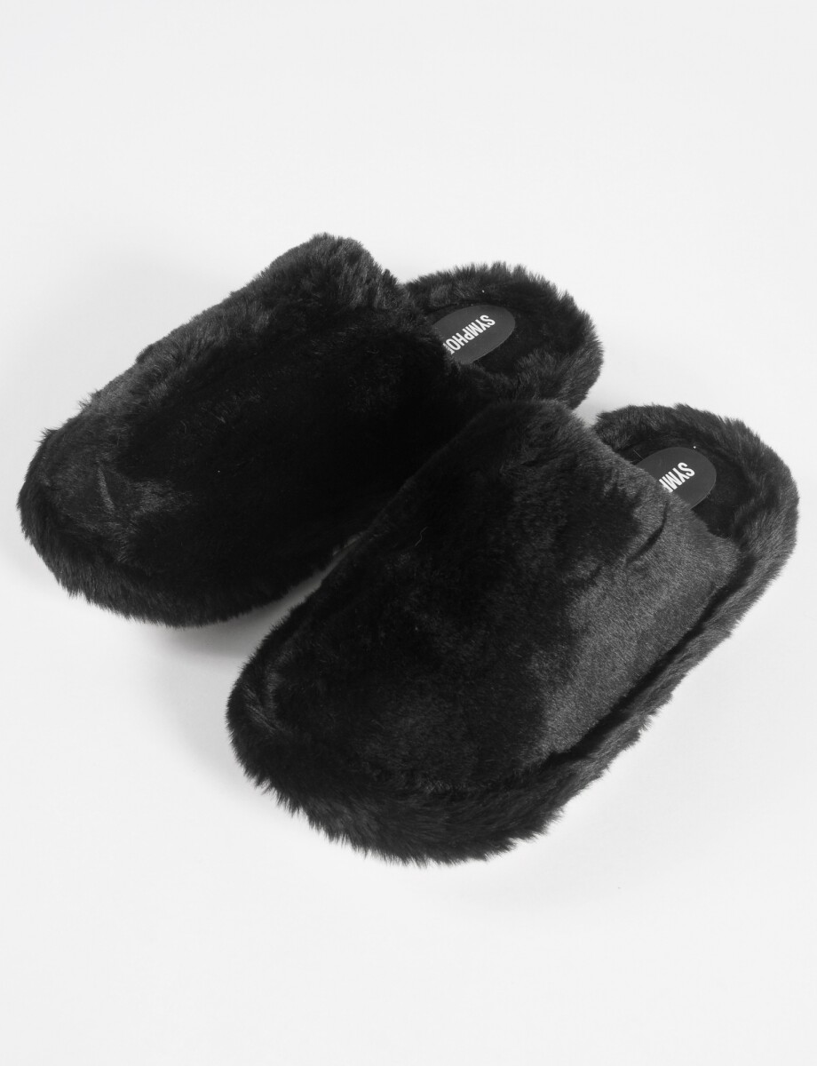 Pantufla comfy - negro 