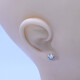 Caravanas oro 18k antiguas en 2 tonos con brillantes. Caravanas oro 18k antiguas en 2 tonos con brillantes.