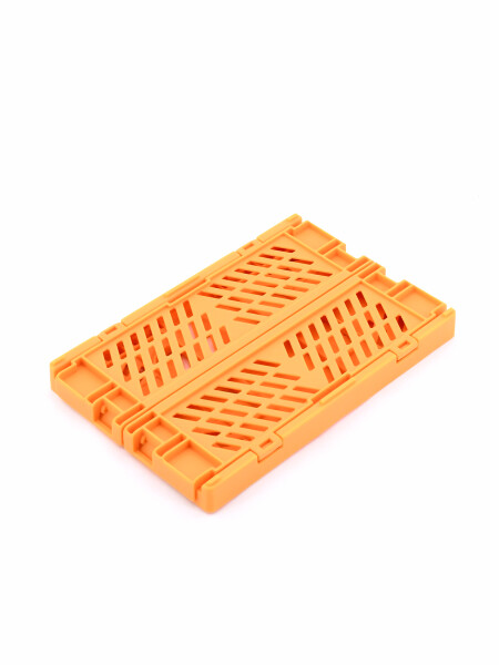 CAJA PLÁSTICA PLEGABLE OCRE