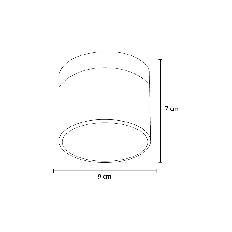 ARTEFACTO DOWNLIGHT BARILOCHE Lámpara Downlight Bariloche Negro