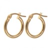 Aros criollos en oro amarillo 18k - Diam: 1cm N0976 Aros criollos en oro amarillo 18k - Diam: 1cm N0976