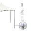 Gazebo Plegable 3x3 M Auto armable Toldo Playa Jardin Carpa Tela 600d IMBACK Color Blanco Gazebo Plegable 3x3 M Auto armable Toldo Playa Jardin Carpa Tela 600d IMBACK Color Blanco