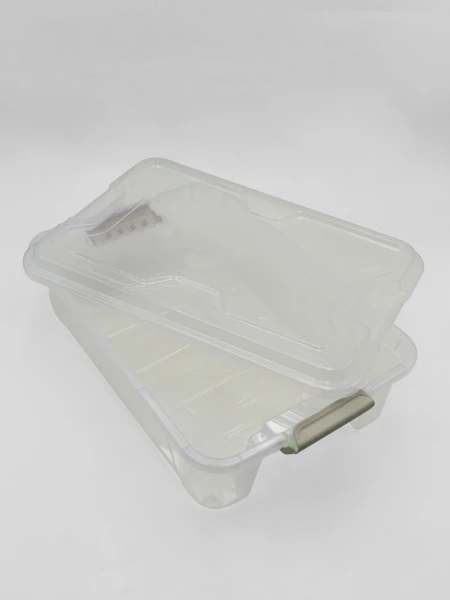 CAJA ORGANIZADORA PLASTICA 10LTS TRANSPARENTE