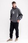 Canguro estampado oversize Malaga Gris oscuro