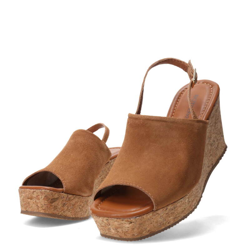 Sandalias de Mujer Bottero con Plataforma Marrón Castaño