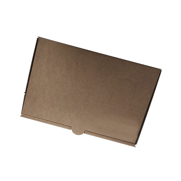 CAJA DE CARTON MARRON PARA MINUTAS - 21X16X9 CM. MARRON
