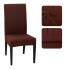 Funda Para Silla Comedor Cubre Asiento Elastizada Y Lavable Variante Color Marrón Oscuro