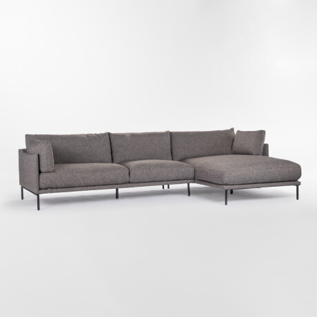 Sofá con chaise COSTA Gris - DERECHO