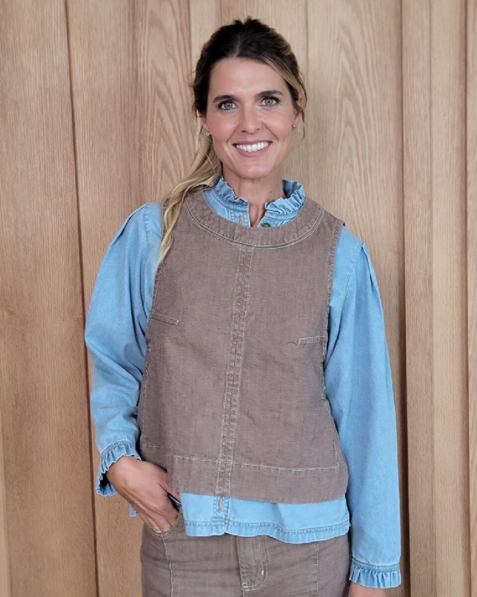 Chaleco Cadaqués - Strech Almendra 