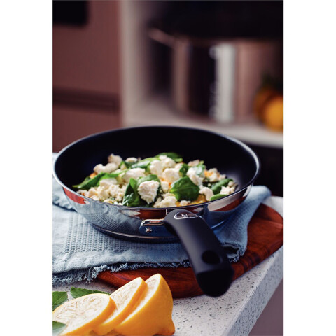 Sartén Ø24 cm. inox. antiadherente Solar Silicone -TRAMONTINA TF1648